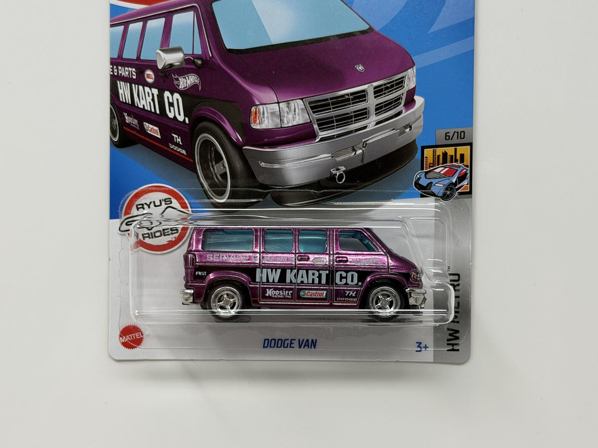 Hot Wheels Super Treasure Hunt Dodge Van HW Metro 1:64 Diecast Purple STH