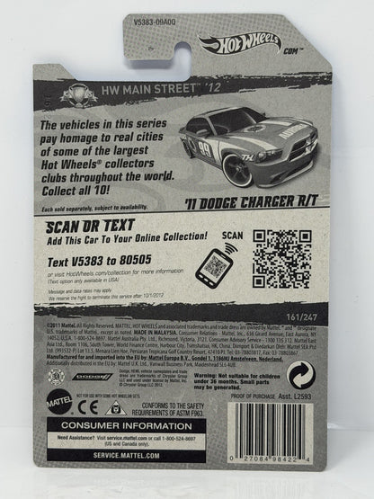Hot Wheels Super Treasure Hunt 2011 Dodge Charger R/T 1:64 Diecast Red STH