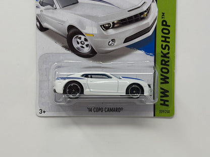 Hot Wheels HW Workshop 2014 COPO Camaro 1:64 Diecast White