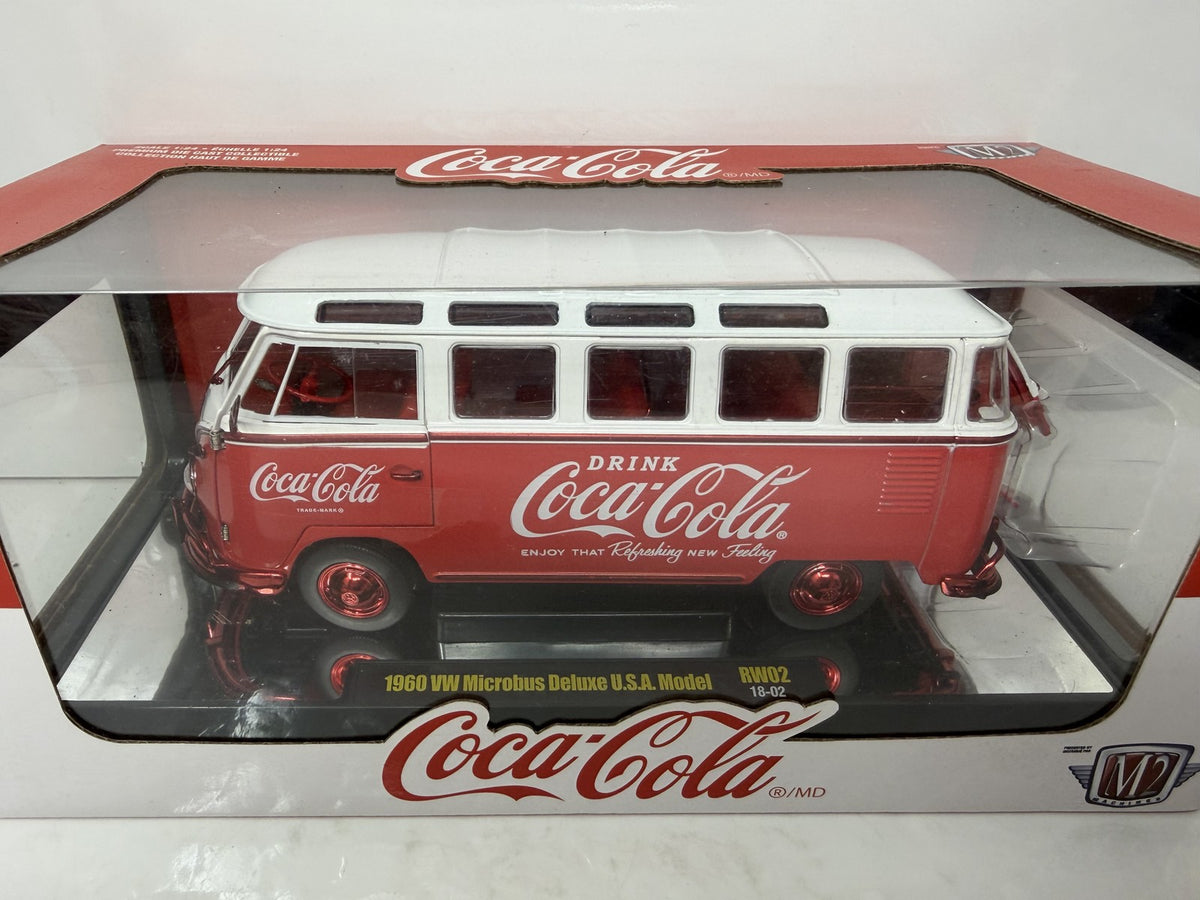 M2 Machines Coca-Cola 1960 Volkswagen Microbus CHASE 1:24 Diecast Red White