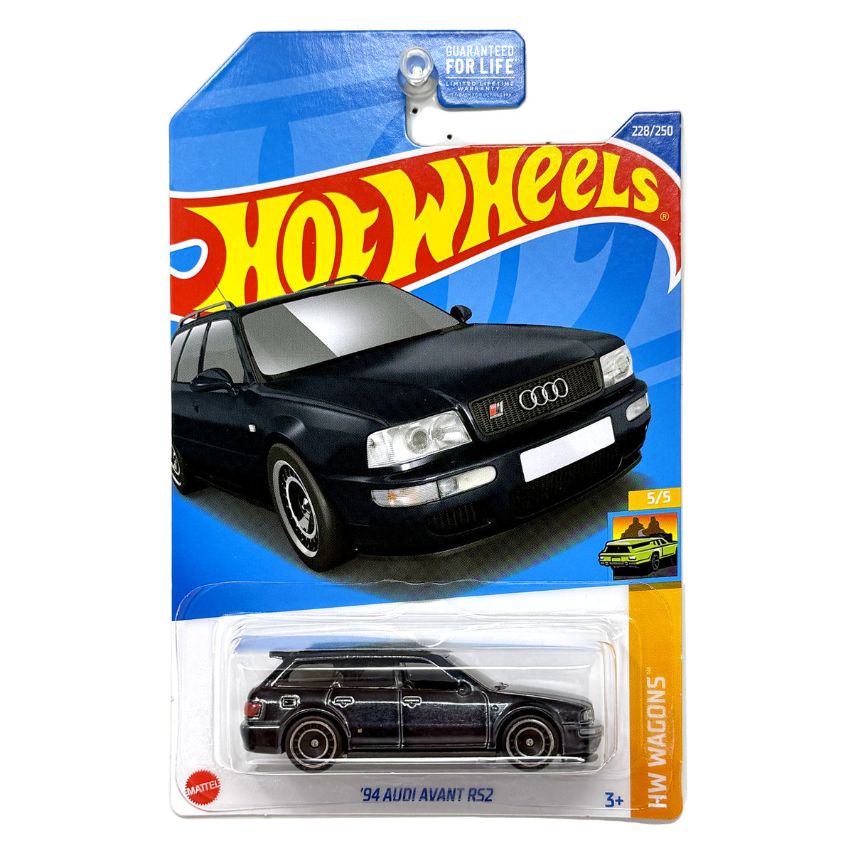 Hot Wheels Super Treasure Hunt 1994 Audi Avant RS2 HW Wagons 1:64 Diecast STH