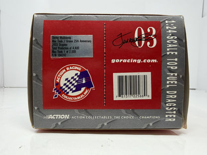 Action NHRA 2003 Shirley Muldowney Mac Tools Grease 25th Anniversary Action Racing Collectables Top Fuel Dragster 1:24 Diecast Pink