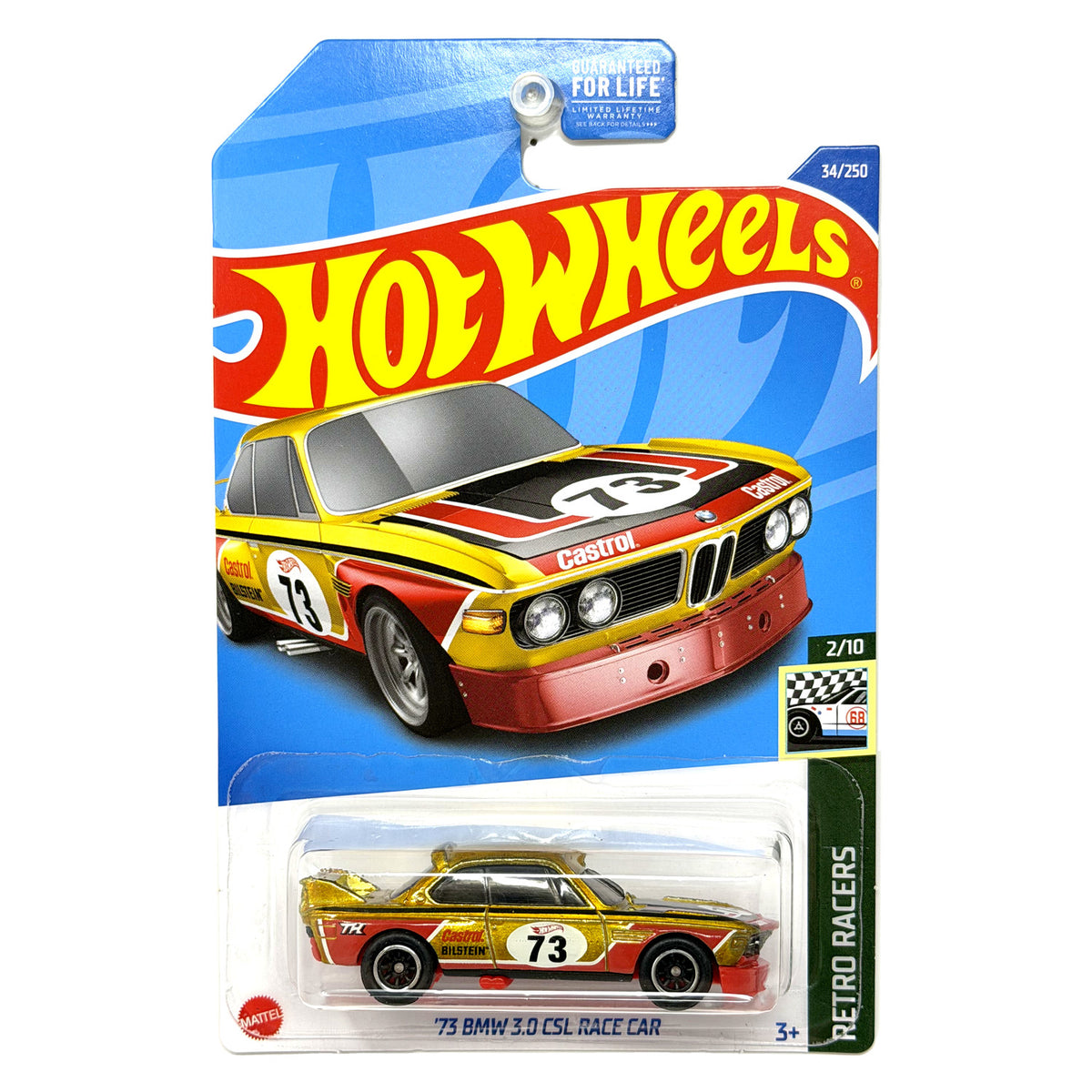 Hot Wheels Super Treasure Hunt 1973 BMW 3.0 CSL Race Car 1:64 Diecast STH