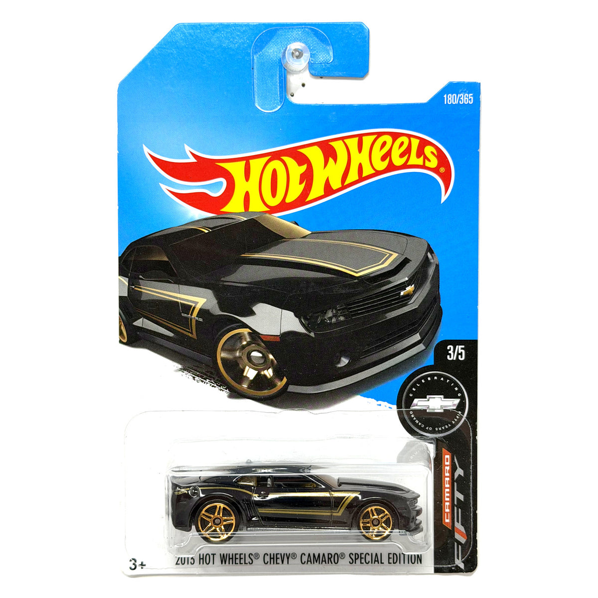 Hot Wheels Camaro Fifty 2013 Chevy Camaro Special Edition 1:64 Diecast Black