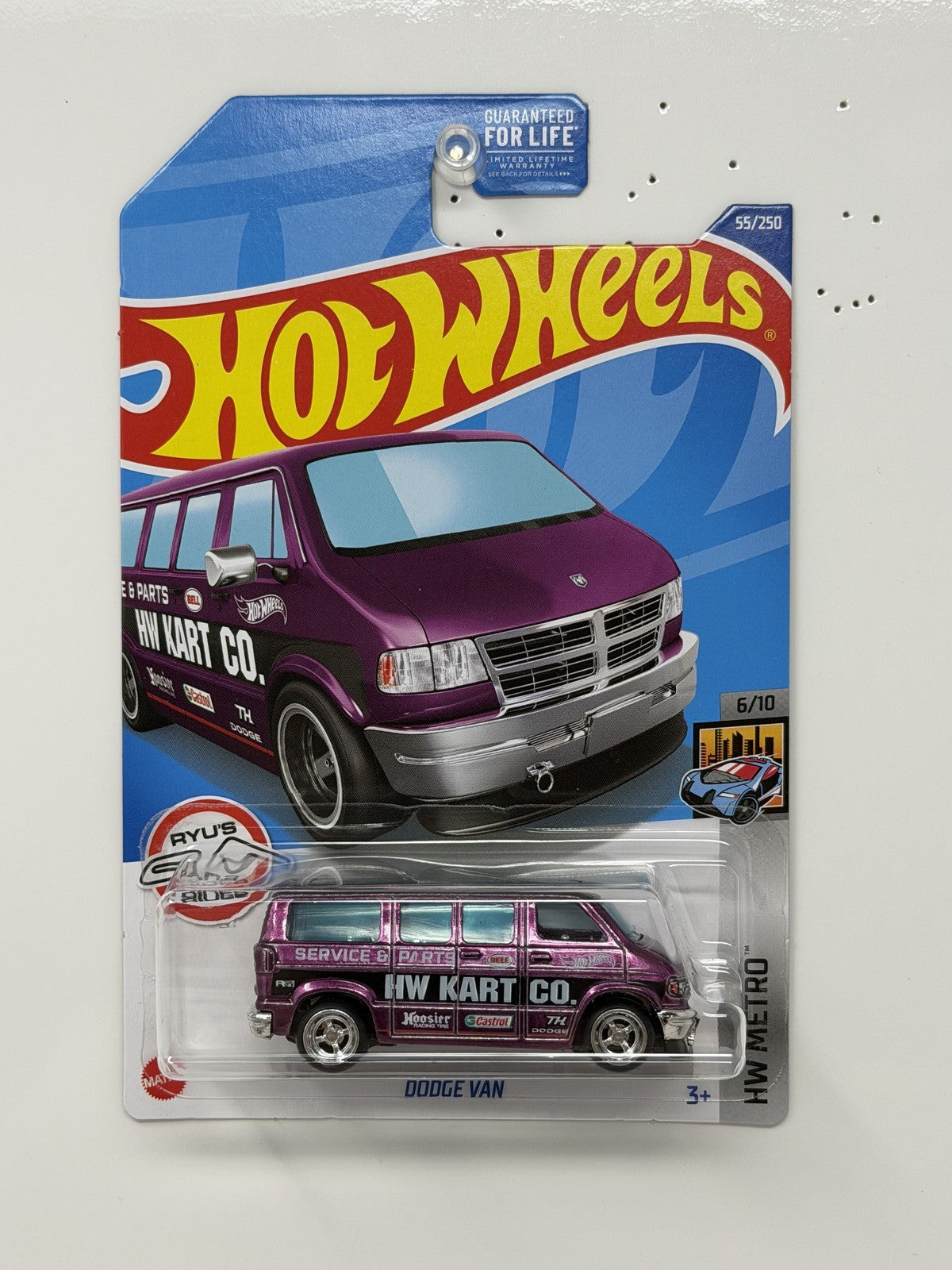 Hot Wheels Super Treasure Hunt Dodge Van HW Metro 1:64 Diecast Purple STH