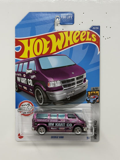 Hot Wheels Super Treasure Hunt Dodge Van HW Metro 1:64 Diecast Purple STH