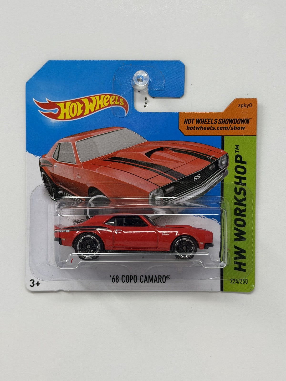 Hot Wheels HW Workshop 1968 COPO Camaro 1:64 Diecast Red Short Card