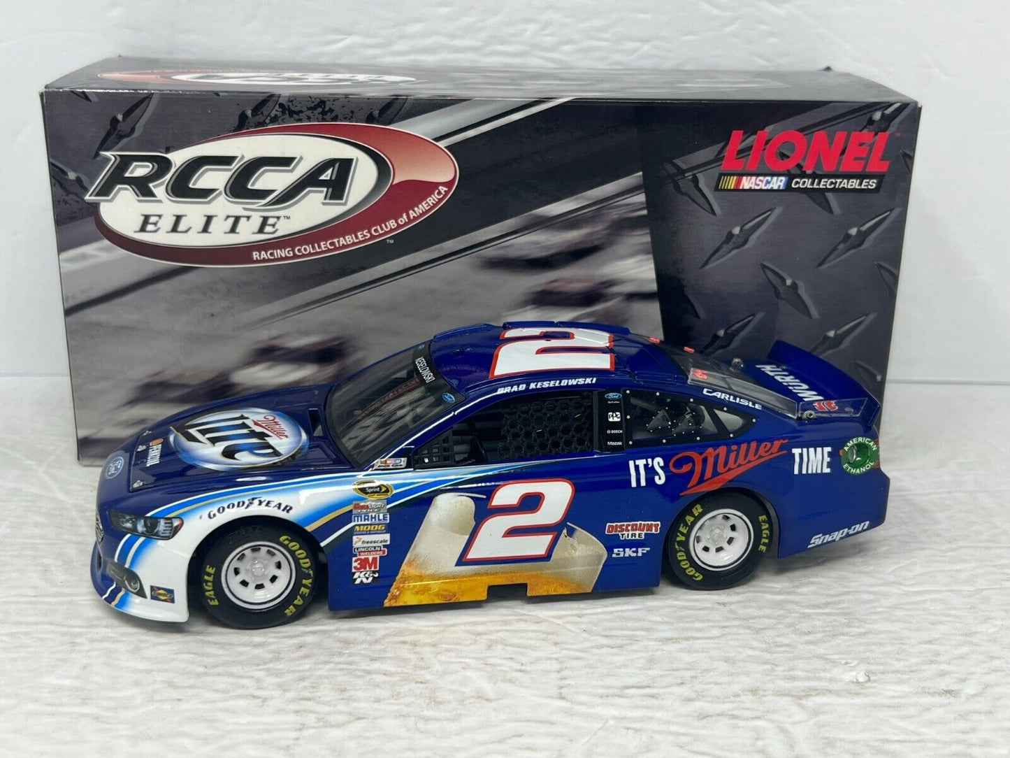 Lionel RCCA Elite Nascar #2 Brad Keselowski Miller Lite 2013 Fusion 1:24 Diecast