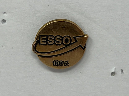 Esso 100% Gas & Oil Lapel Pin 1/10 10K Gold