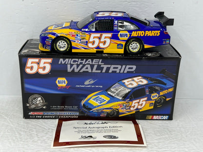 Action Nascar #55 Michael Waltrip NAPA 2008 Camry 1:24 Diecast AUTOGRAPHED