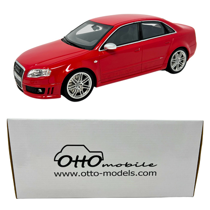 Otto Mobile Audi RS4 B7 Sedan Red 1:18 Resin Model