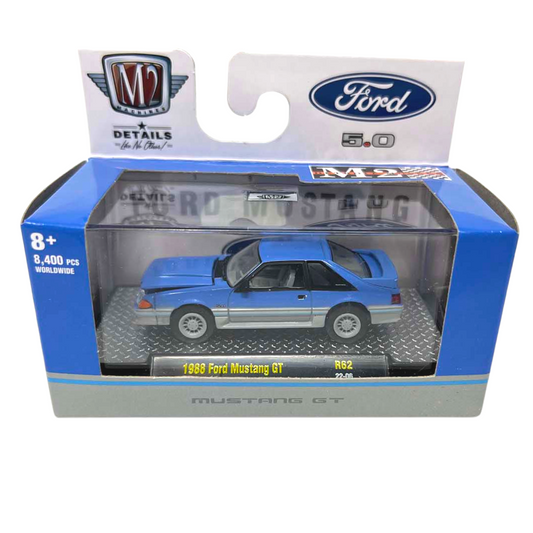 M2 Machines Mustang GT 1988 Ford Mustang GT R62 1:64 Diecast