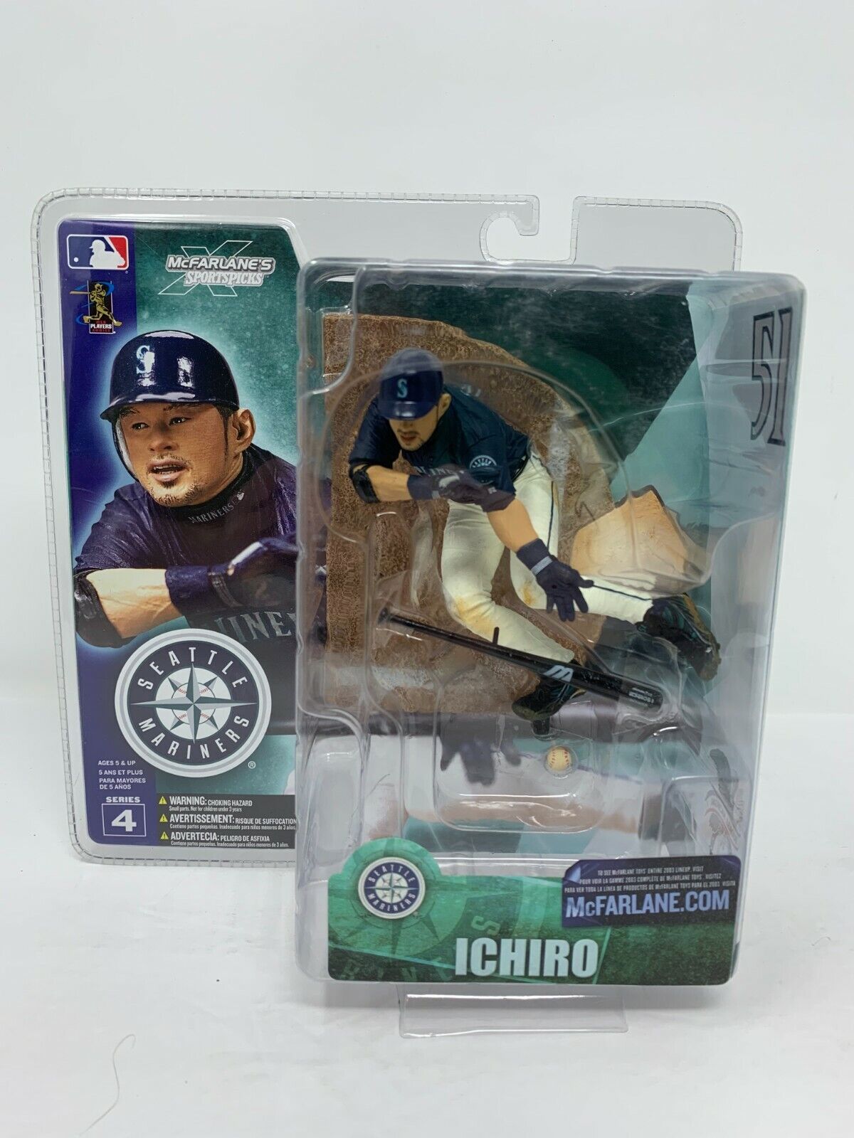 McFarlane MLB Series 4 Ichiro Suzuki Seattle Mariners Figurine