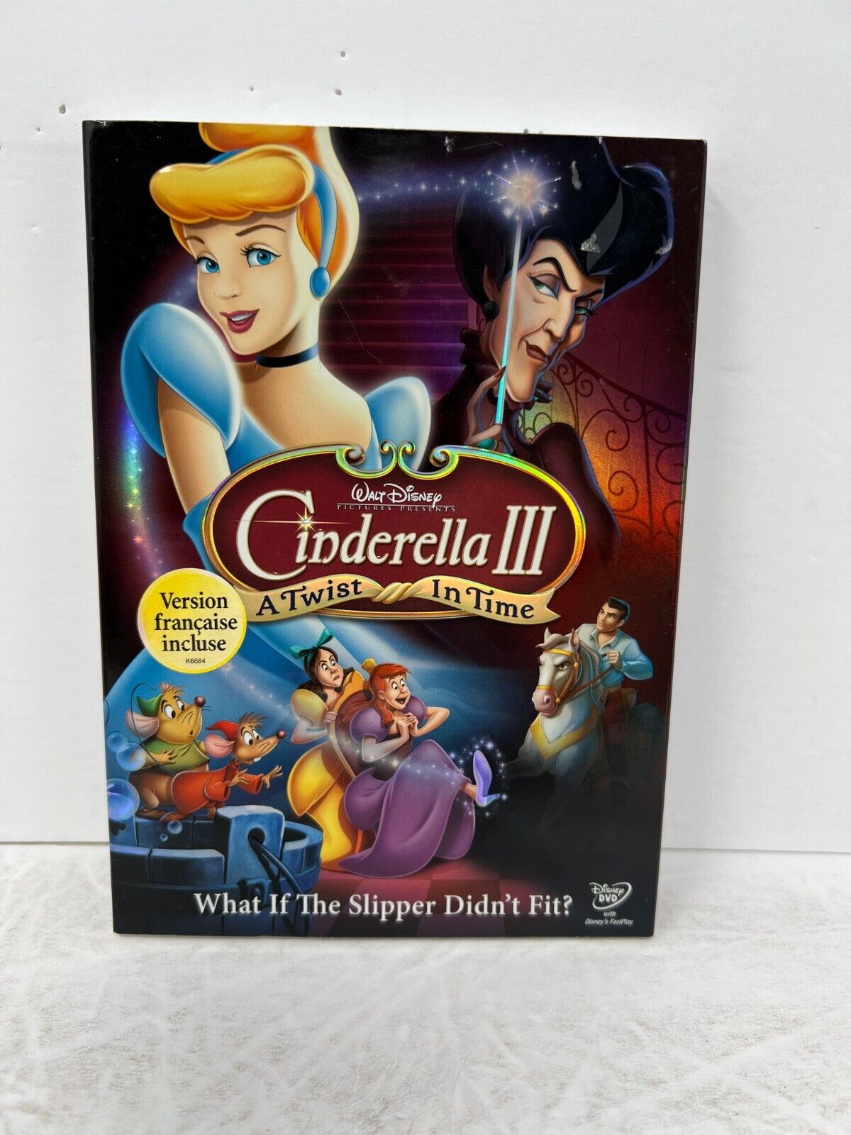 Cinderella III 3 A Twist in Time (DVD, 2007) Disney Good Condition!!!