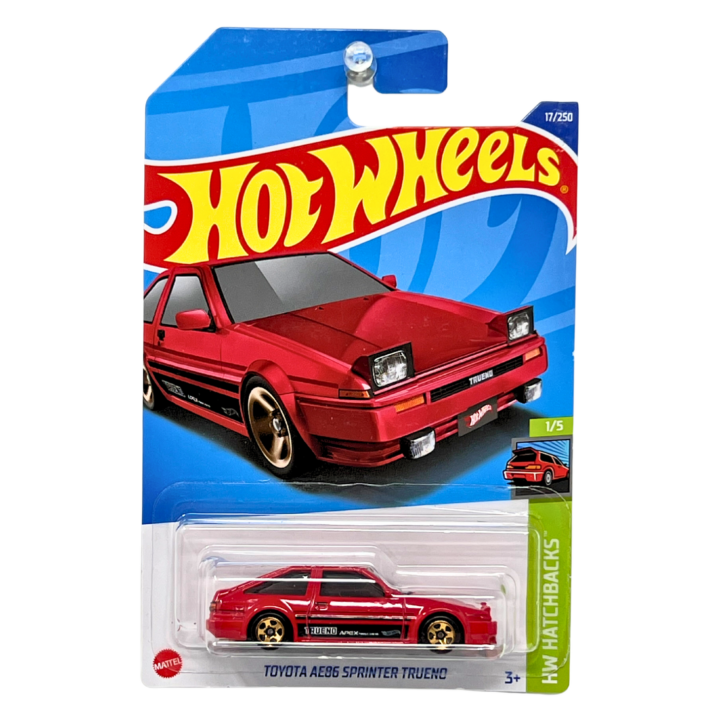 Hot Wheels HW Hatchbacks Toyota AE86 Sprinter Trueno JDM 1:64 Diecast Red