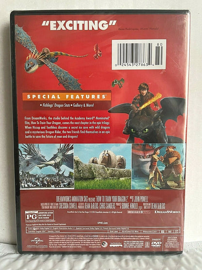 How to Train Your Dragon 2 (DVD, 2018) Dreamworks Kids Cartoon New and Sealed!!!