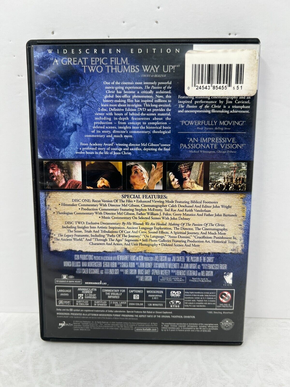 The Passion of the Christ (DVD, 2006) Mel Gibson History Good Condition!!!