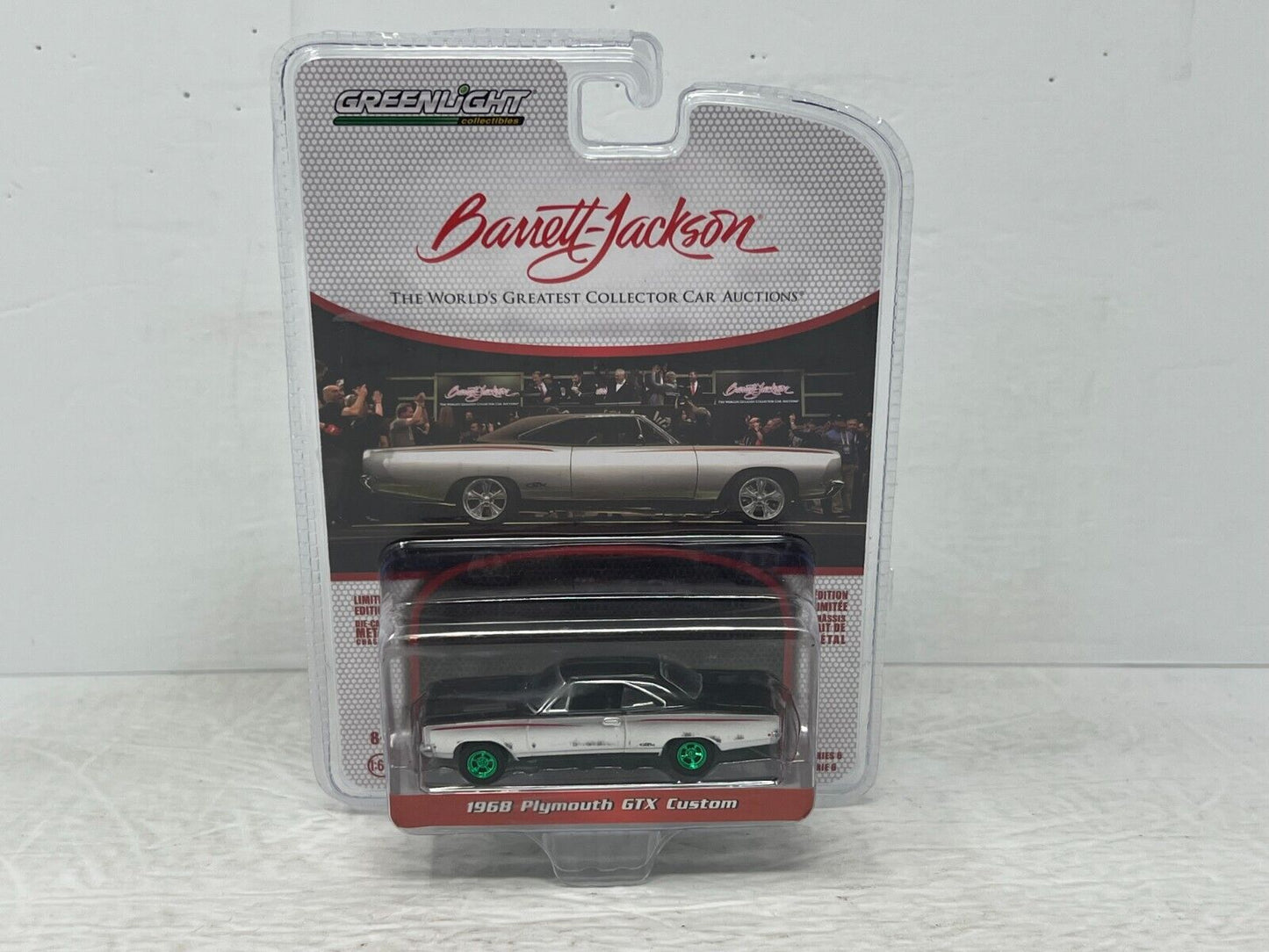 Greenlight Barrett-Jackson 1968 Plymouth GTX Custom Green Machine 1:64 Diecast