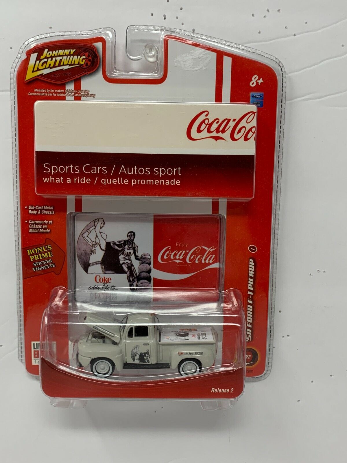 Johnny Lightning Coca-Cola What A Ride '50 Ford F-1 Pickup 1:64 Diecast