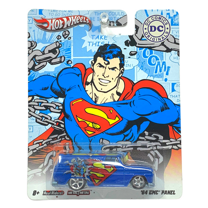 Hot Wheels Pop Culture DC Comics Superman '64 GMC Panel Real Riders 1:64 Diecast
