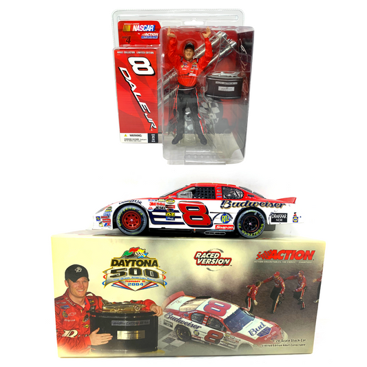 Action Nascar #8 Budweiser Dale Earnhardt Jr Daytona Win 1:24 Diecast & Figure