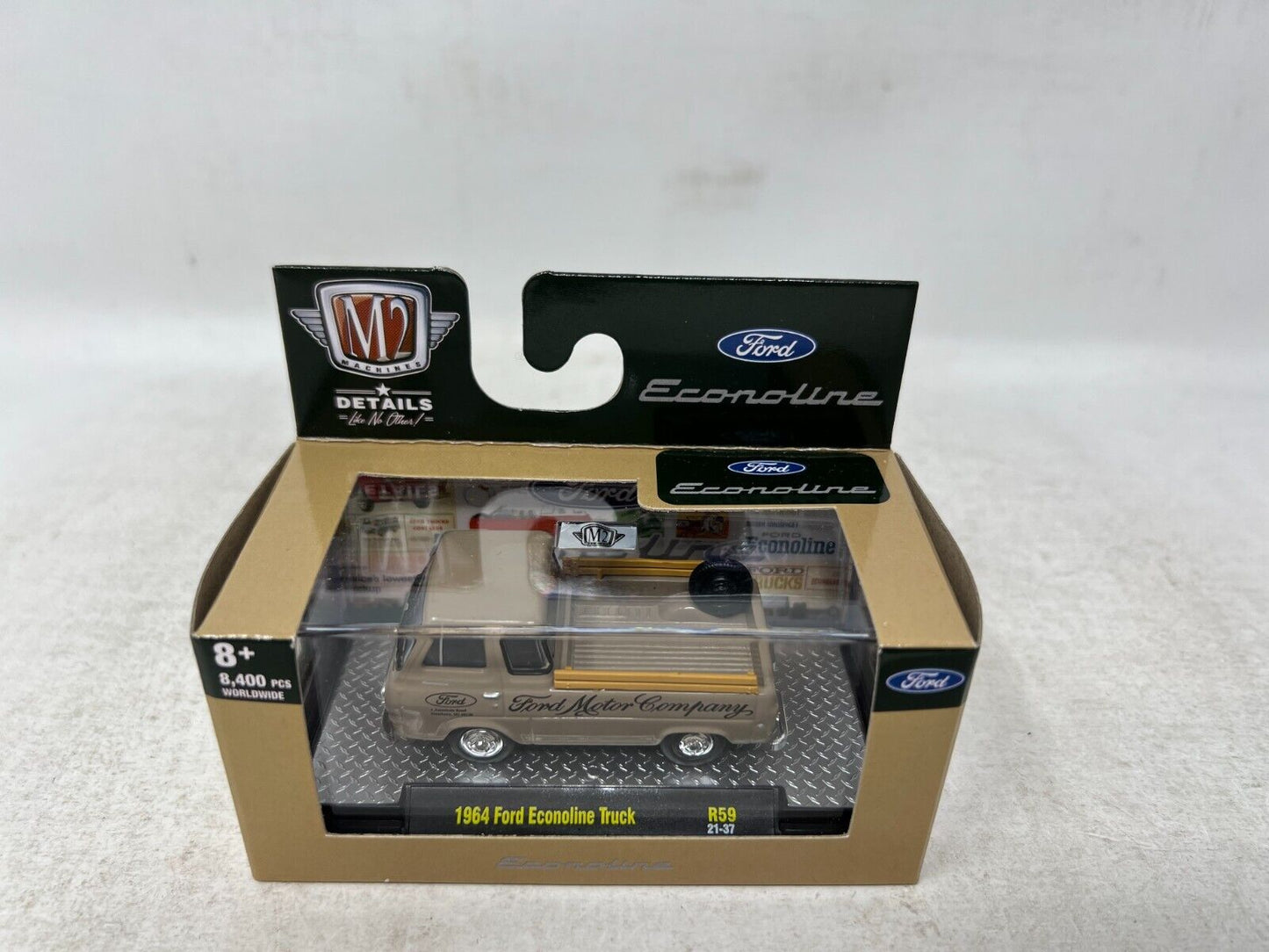 M2 Machines Ford Econoline 1964 Ford Econoline Truck R59 1:64 Diecast