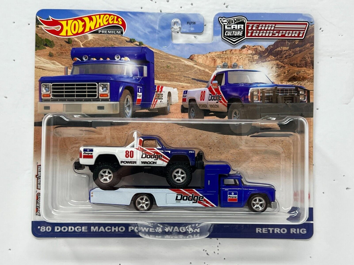 Hot Wheels Premium '80 Dodge Macho Power Wagon #51 Team Transport 1:64 Diecast