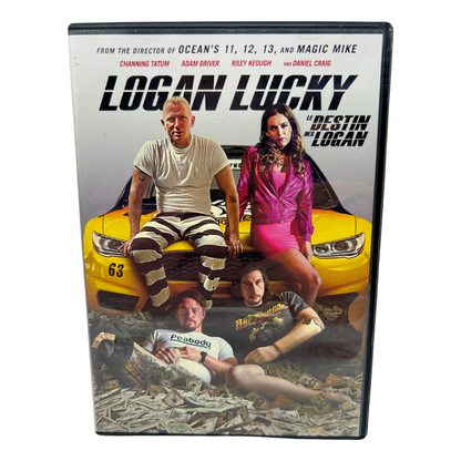 Logan Lucky (DVD, 2017) Crime Channing Tatum Good Condition!!!