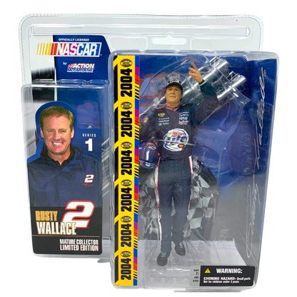 McFarlane Action Nascar Rusty Wallace Series 1 Miller Lite Nextel Cup Figurine