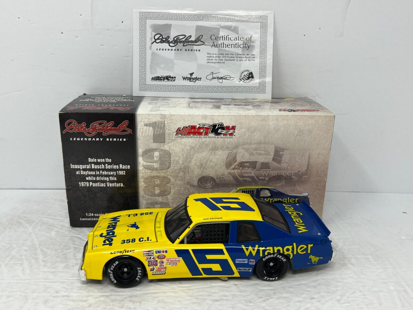 Action Nascar #15 Dale Earnhardt Sr. Wrangler Jean GM Dealers 1:24 Diecast