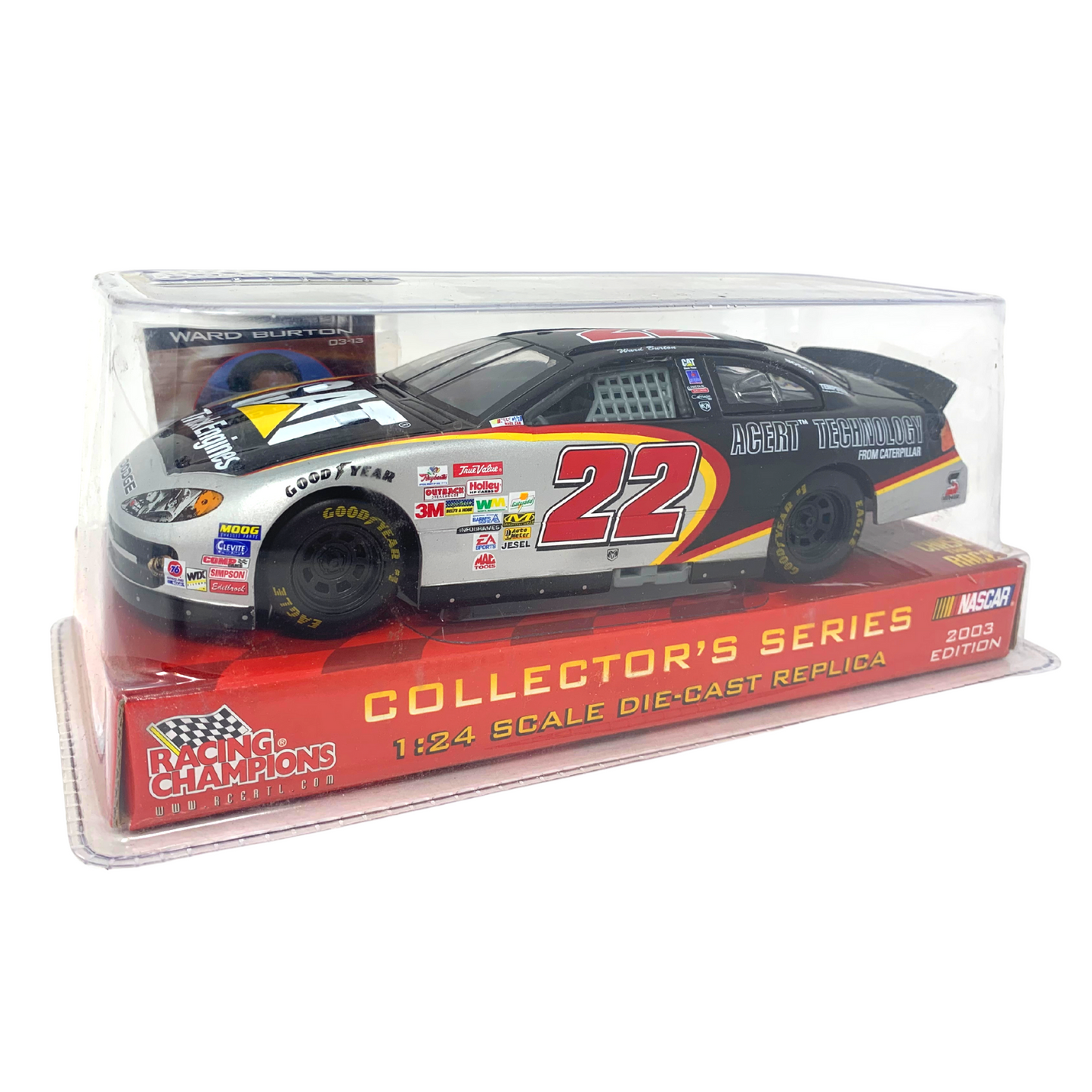 Racing Champions Nascar Ward Burton #22 CAT Chase the Race 1:24 Diecast