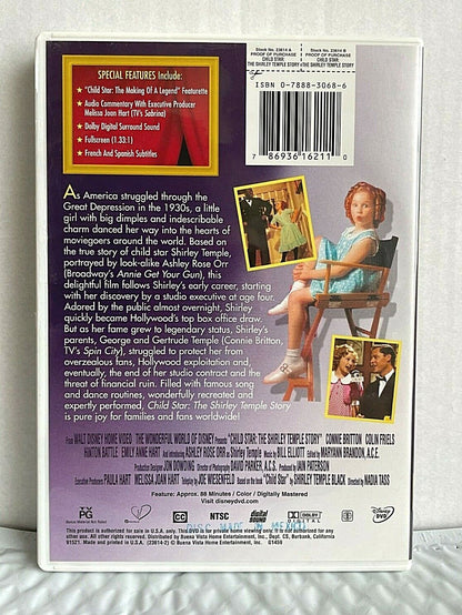 Child Star Shirley Temple Story (DVD, 2001) Disney Live Action Good Condition!!!