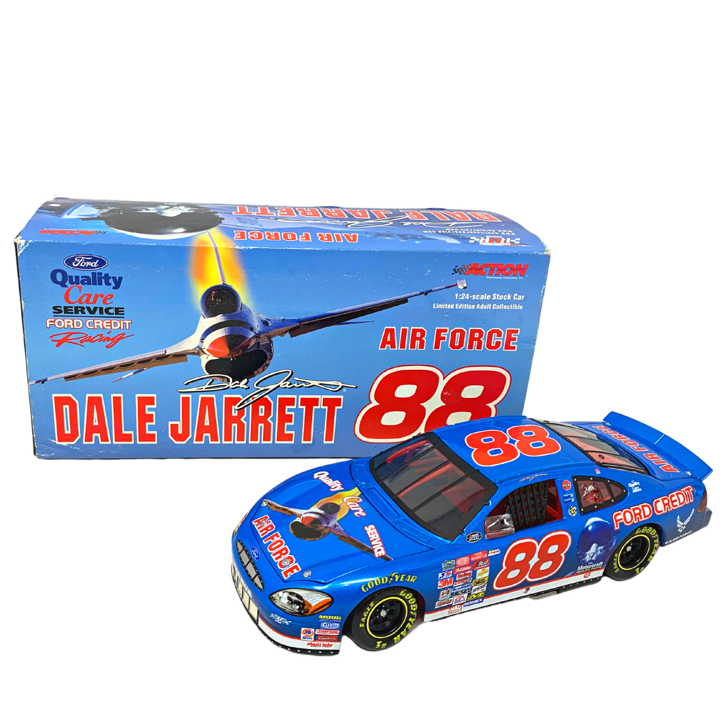 Action Nascar #88 Dale Jarrett Quality Armed Forces Air Force Ford 1:24 Diecast