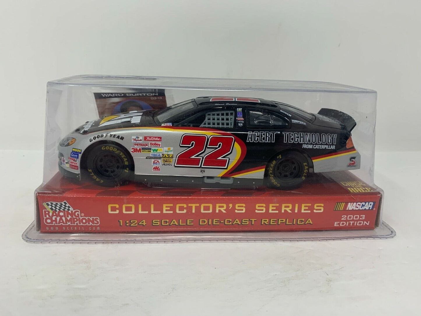 Racing Champions Nascar Ward Burton #22 CAT Chase the Race 1:24 Diecast