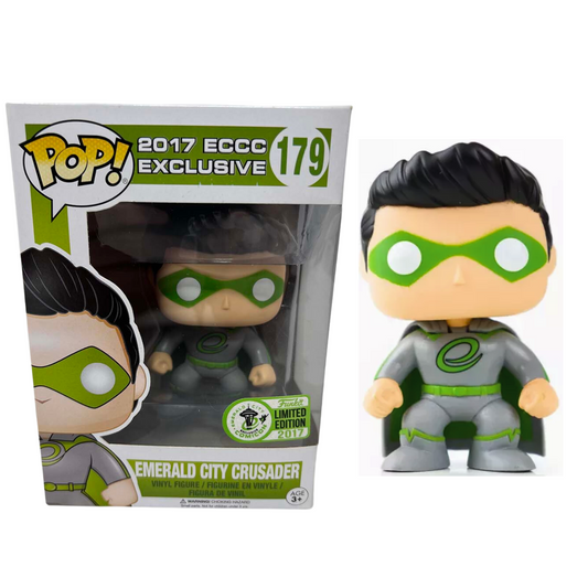 Funko Pop! 2017 ECCC Exclusive #179 Emerald City Crusader Vinyl Figure Vaulted