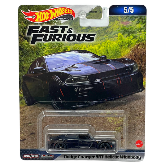 Hot Wheels Premium Fast & Furious Dodge Charger SRT Hellcat Widebody 164 Diecast