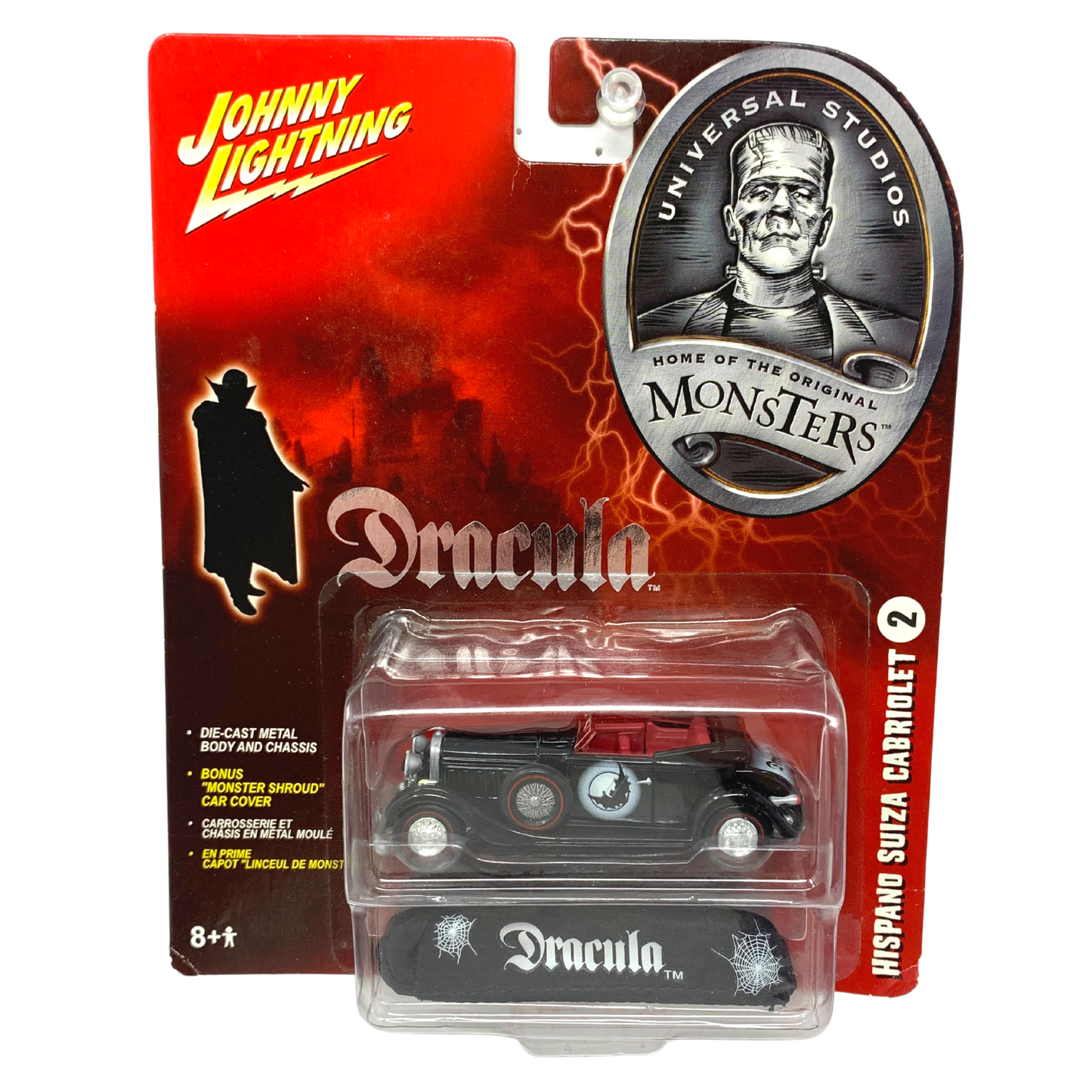 Johnny Lightning Monsters Dracula Hispano Suza Cabriolet 1:64 Diecast