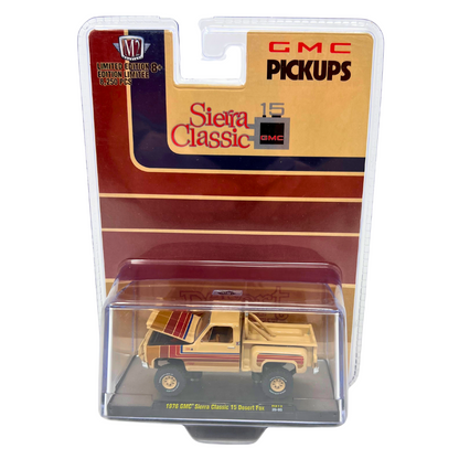 M2 Machines Sierra Classic 15 1976 GMC Sierra Classic 15 Desert Fox 1:64 Diecast