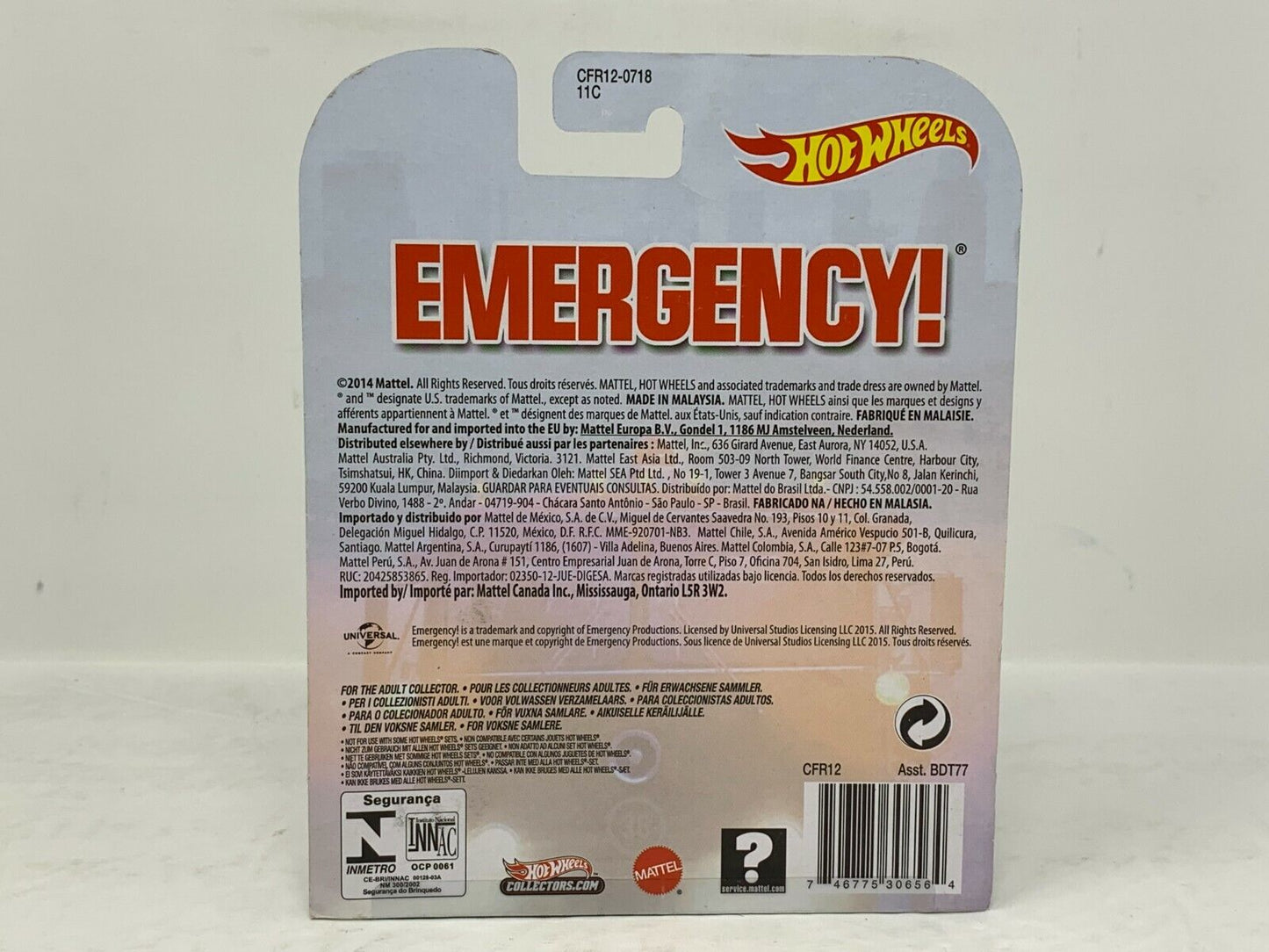 Hot Wheels Retro Entertainment Emergency! Rapid Responder 1:64 Diecast