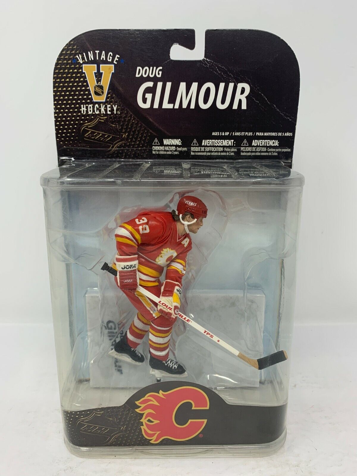 Mcfarlane NHL Doug Gilmour Calgary Flames Red Jersey Legends Series 7 Figure