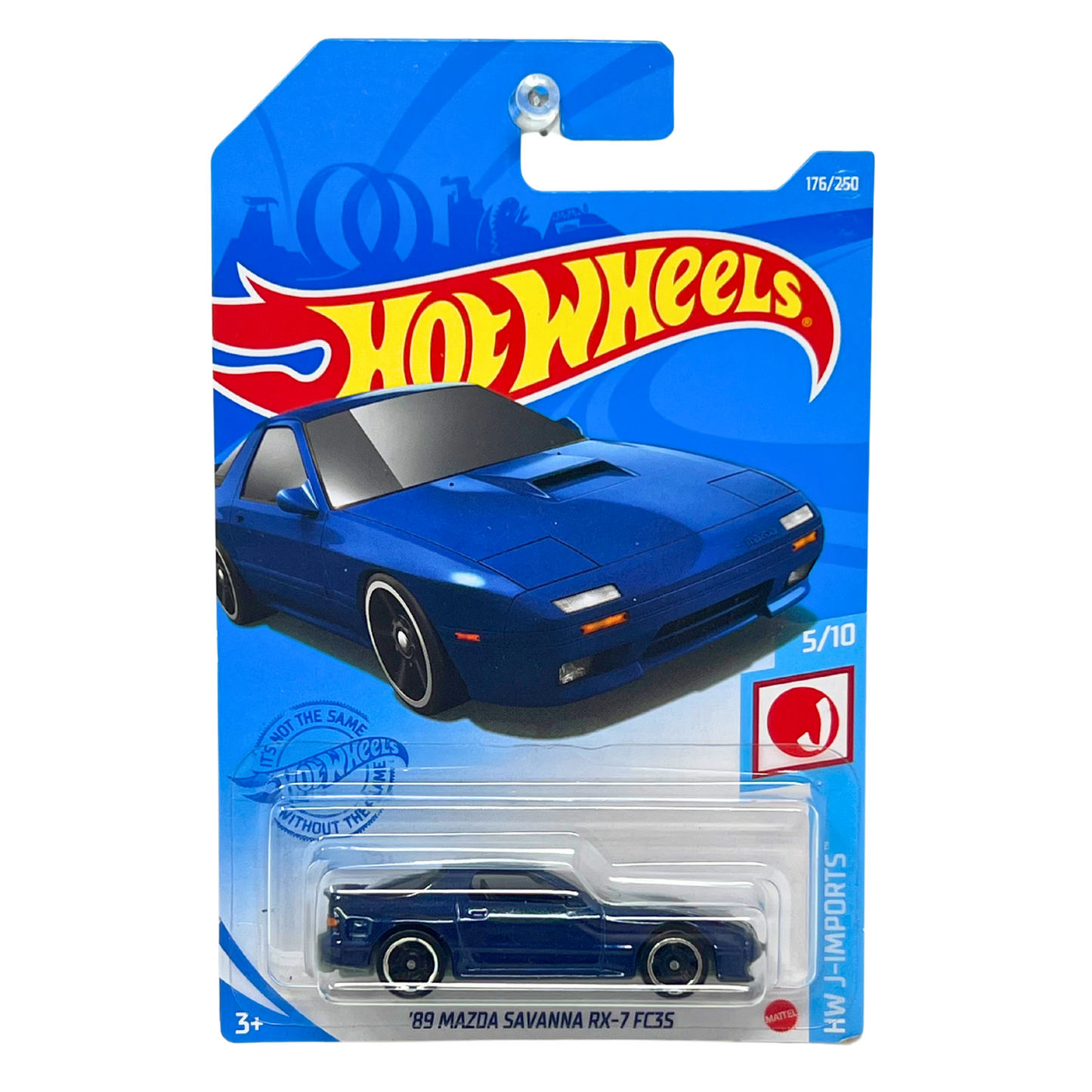 Hot Wheels HW J-Imports 1989 Mazda Savanna RX-7 JDM 1:64 Diecast Blue