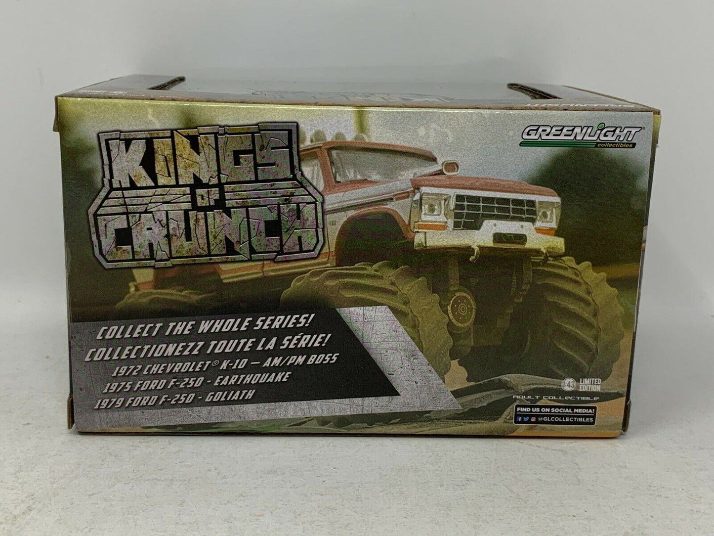 Greenlight Kings of Crunch 1975 Ford F-250 Earthquake 1:43 Diecast