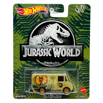 Hot Wheels Premium Pop Culture Jurassic World Combat Medic POP Culture 1:64 Diecast