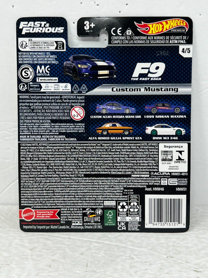 Hot Wheels Premium Fast & Furious Custom Mustang 1:64 Diecast