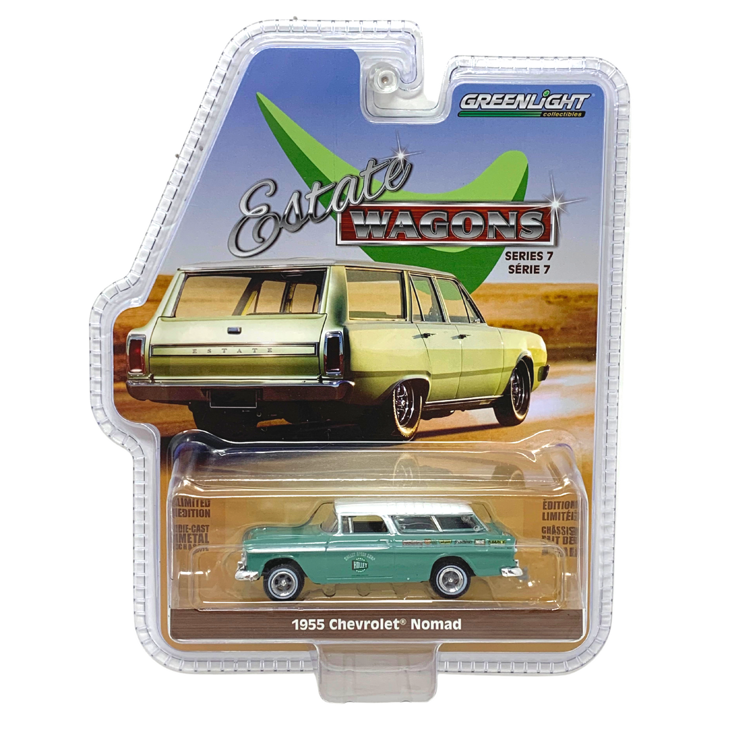 Greenlight Estate Wagons Series 7 1955 Chevrolet Nomad 1:64 Diecast