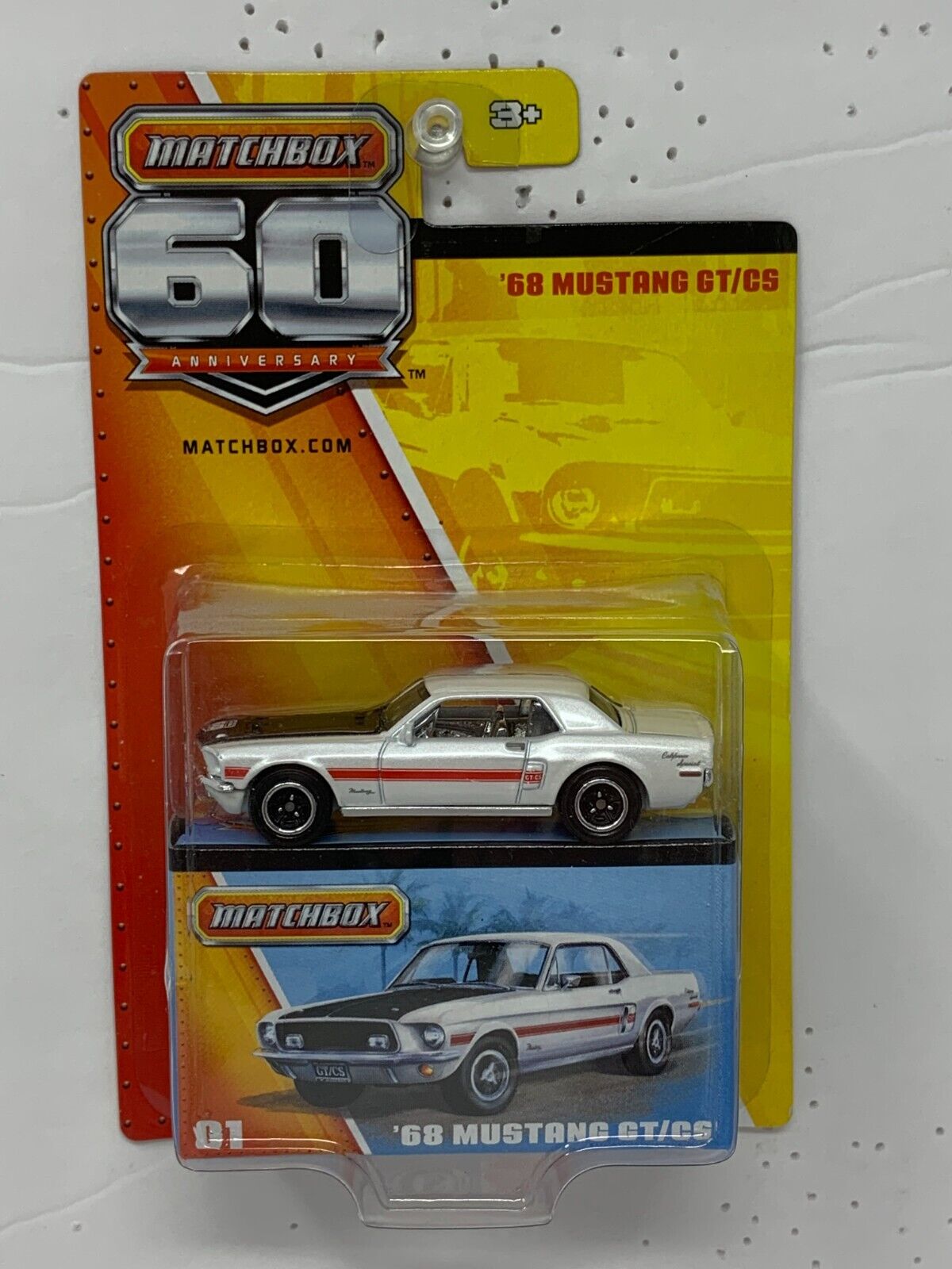 Matchbox 60th Anniversary '68 Mustang GT CS 1:64 Diecast