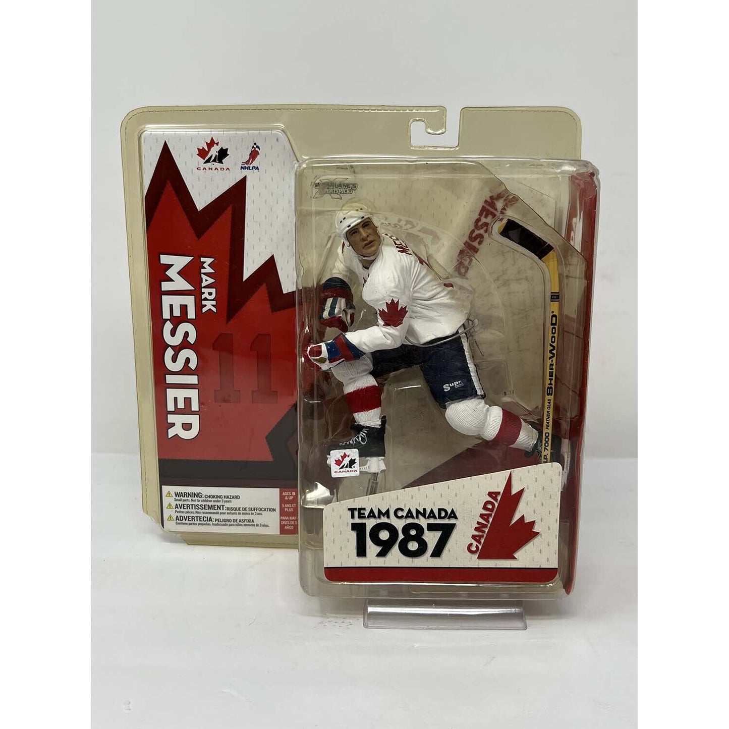 McFarlane NHL Mark Messier White Jersey Team Canada 1987 Figure