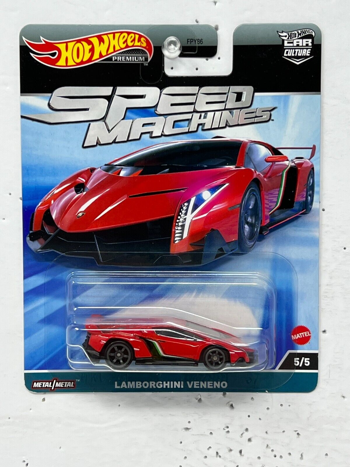 Hot Wheels Premium Speed Machines Lamborghini Veneno 1:64 Diecast