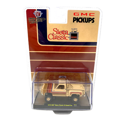 M2 Machines 1976 GMC Sierra Classic 15 Desert Fox GMC Pickup 1:64 Diecast