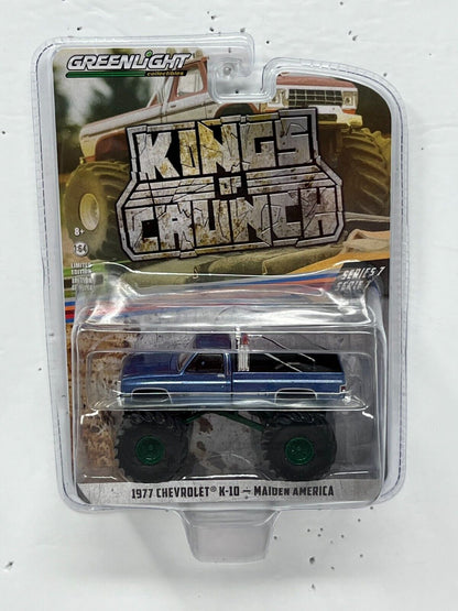 Greenlight Kings of Crunch 1977 Chevy K-10 GREEN MACHINE 1:64 Diecast